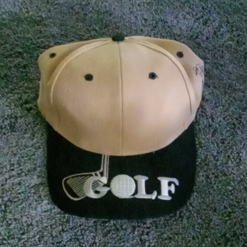 Mens Golf Adjustable Twill Ball Cap